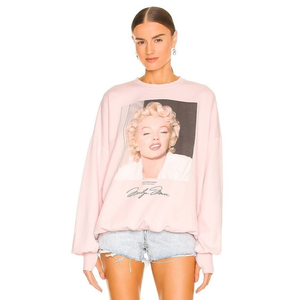 The Laundry Room x Marilyn Monroe Polaroid Jumper in Blush